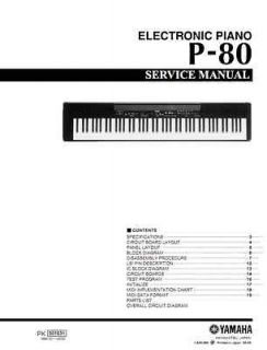 Yamaha Digital Piano P P 70 P 80 P 85 P 95 P 140 P 120 P 60 Service 