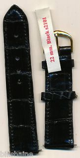 GENUINE CROCODILE STRAP BAND 22mm MADE FOR BREITLING 806 AOPA TWIN JET 