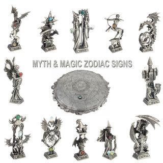 Myth & Magic Figurine Zodiac Signs   Aries Taurus Gemini Virgo Libra 