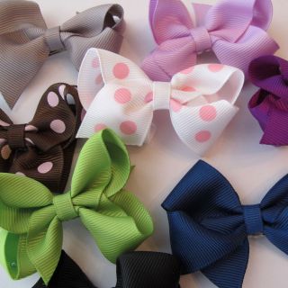   Hair Bows for Pigtails, Girls, headbands, and Dogs on alligator clips