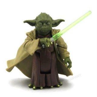 Free ship Star Wars Clone Wars Yoda Jedi Master 2003 Figure 