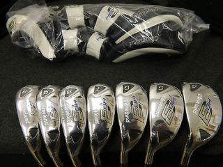 NEW LH CLEVELAND HB3 HB 3 IRON SET 4 PW STEEL STIFF FLEX IRONS HIBORE