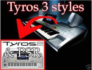 styles CD for Yamaha Tyros 1 2 3 4 PSR S500 S700 S900 DGX 205 305 3000 