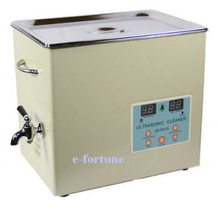   Liters 450 W ULTRASONIC CLEANER LAB DENTAL Cleaning w/ Heater e6