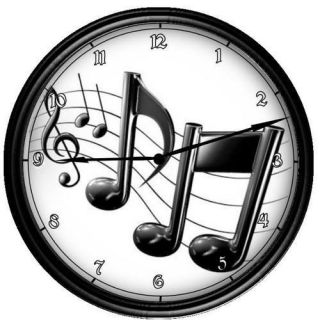 Personalized Music Notes Musician Wall Clock Gift