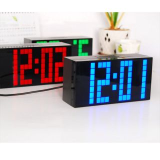 Digital LED snooze wall mounted alarm indoor clock