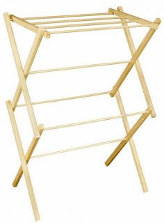 Wooden Clothes Drying Rack   Small   Made in the USA