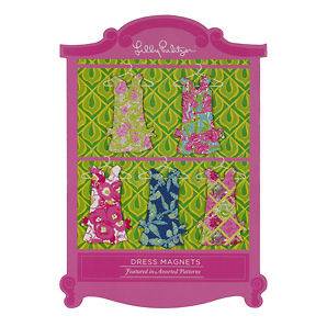 Lilly Pulitzer 2012 Dress Shift Magnets Set of 5 NEW