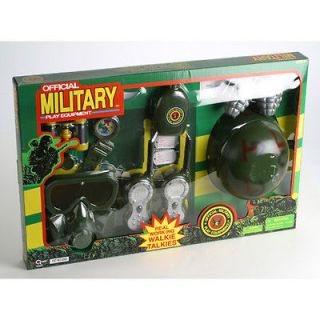 Manley 3883 Military Army Outfit Bonus Pack with Real Walkie Talkies 