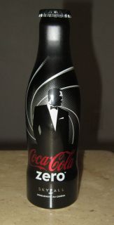 Coca Cola ZERO James Bond 007 Skyfall Aluminum Bottle FULL FREE 