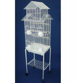   Large Pagoda bird cage with stand lovebird parakeet cockatiel canary