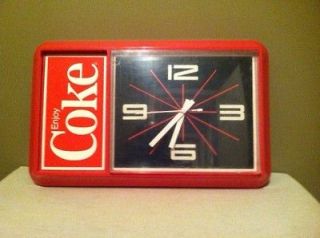 Coca Cola Electric Clock 1980s