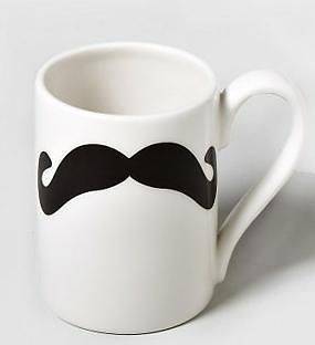 M3 Mustache Coffee Mug Tea Cup Trendy Funny Novelty Black White 4