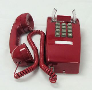 CORTELCO 255447VBA 20MD Wall Phone RED + 25 Cord
