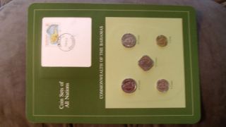 Coin Sets of All Nations Bahamas w/card 1969   1984 UNC 26APR84