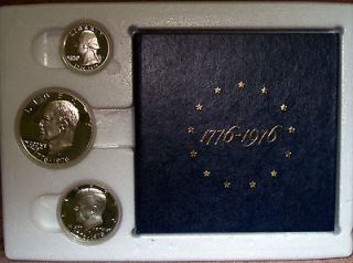 US Mint Bicentennial 40% Silver Proof Coin Set/ 1776 1976