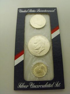 Bicentennial Silver Uncirculated Set 1776 1976 in Mint Sets