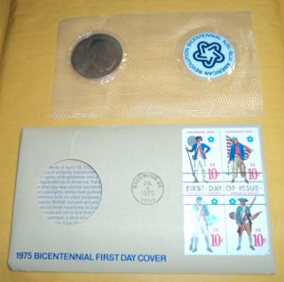 1975 bicentennial first day cover in Coins & Paper Money