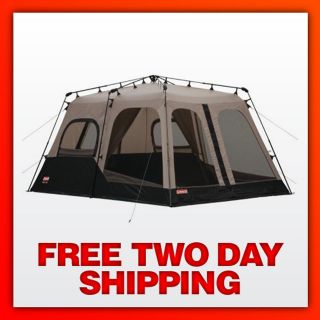 NEW Coleman Instant 8 Person Two Room Tent   Fully Taped Seems (14 by 
