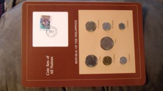 Coin Sets of All Nations Philippines w/card 1983   1984 UNC xmas