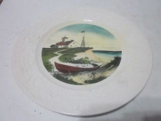   DELANO STUDIOS VIGNETTES OF NEW ENGLAND COLLECTOR PLATE LIGHTHOUSE