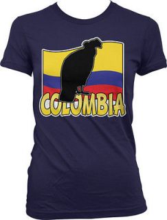 Colombia Colombian Flag Bandera Condor Soccer Futbol Juniors Girls T 