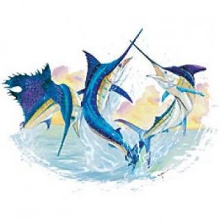 Dancing Bills, Marlin,Sailfis​h Fishing T shirt S/S 136