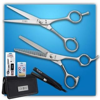 Joewell S4 Shear / Scissor and Thinner Combo   Free Case, Iron & More