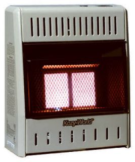 KWN121 2 Plaque Infrared 10,000 BTU Natural Gas Vent Free Wall 