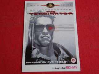 Promo Postcard Arnold Schwarzenegger The Terminator Special Edition 