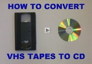 How to CONVERT VHS VCR & CAMCORDER Tapes to CD and PLAY in DVD PLAYER