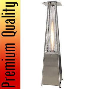   Steel Modern Pyramid Outdoor Patio Heater Propane Gas Home Commercial
