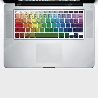 Rainbow Keyboard Vinyl Decal Laptop Sticker Skin for Apple MacBook Pro 