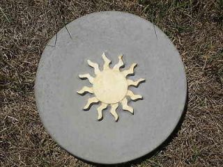 Concrete Stepping Stone Paver MOLD 12 Diameter 3D Sun s62
