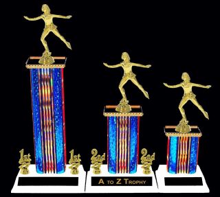 ICE SKATING TROPHIES 1st 3rd SPORTS FIGURE SKATE AWARDS