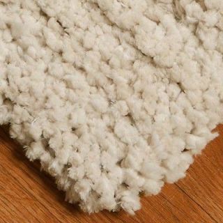 Modern White Shag Area Rug 8x10 Stark Shabby Chic Carpet
