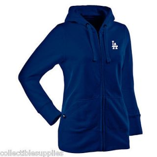 Womens Los Angeles Dodgers Sweatshirt Hoodie Full Zipper Jacket Hood 