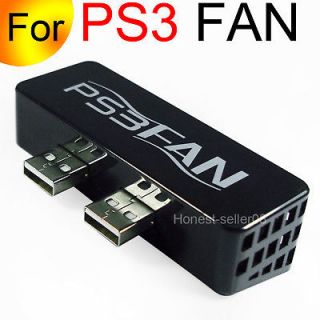 Dual USB Cooling Cooler Fan For Sony PS3 Slim Console