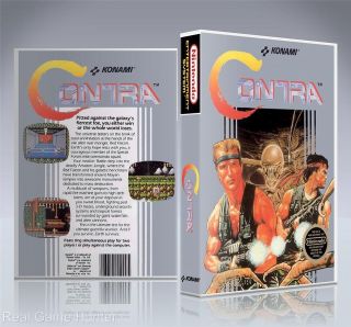 NO GAME) Custom Nintendo NES Game Case Contra (New Quality 