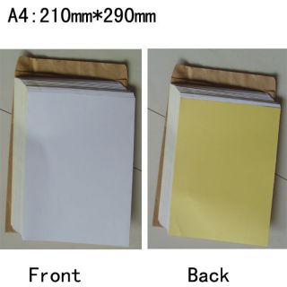 Blank A4 Glossy Paper Label Sticker Self Adhesive x200 Sheets 210 mm x 