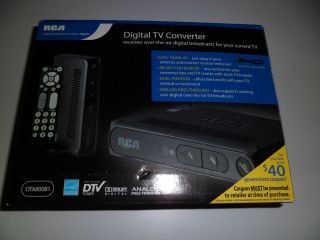 DIGITAL TV CONVERTER, NIB, NEVER USED RCA DTA800B1 NEW IN BOX