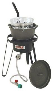   Bayou Classic Country Outdoor Deep Fish Cooker with Cast Iron Fry Pot