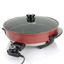   with Thermolon Jumbo 13 Round Electric Skillet~Black~​Why pay $99