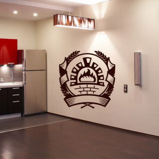 Oven Badge Food Cafe Wall Art Decal Wall Stickers Transfers