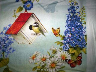 panel Red Rooster Fabrics Sandy Clough Sandys Garden butterflies 