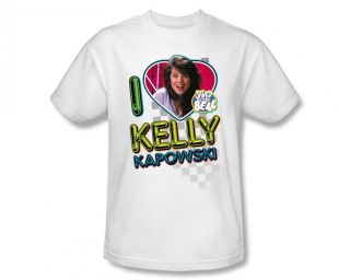 Saved By The Bell I Love Kelly Kapowski 80s NBC TV Show T Shirt Tee
