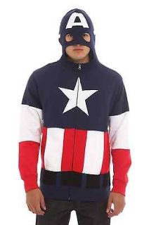   AMERICA Embroidered Zipup Hoodie Sweatshirt S XXL NEW Costume Marvel