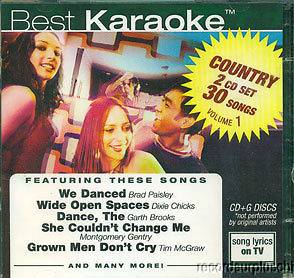 Best Karaoke Country 2 CD+G Set 30 Songs Paisley Dixie Chicks Tritt 