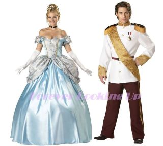 Deluxe Couples Prince and/or Princess Halloween Cost​umes SM 2X