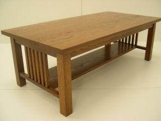 Mission Arts & Crafts Stickley style Coffee Cocktail Table